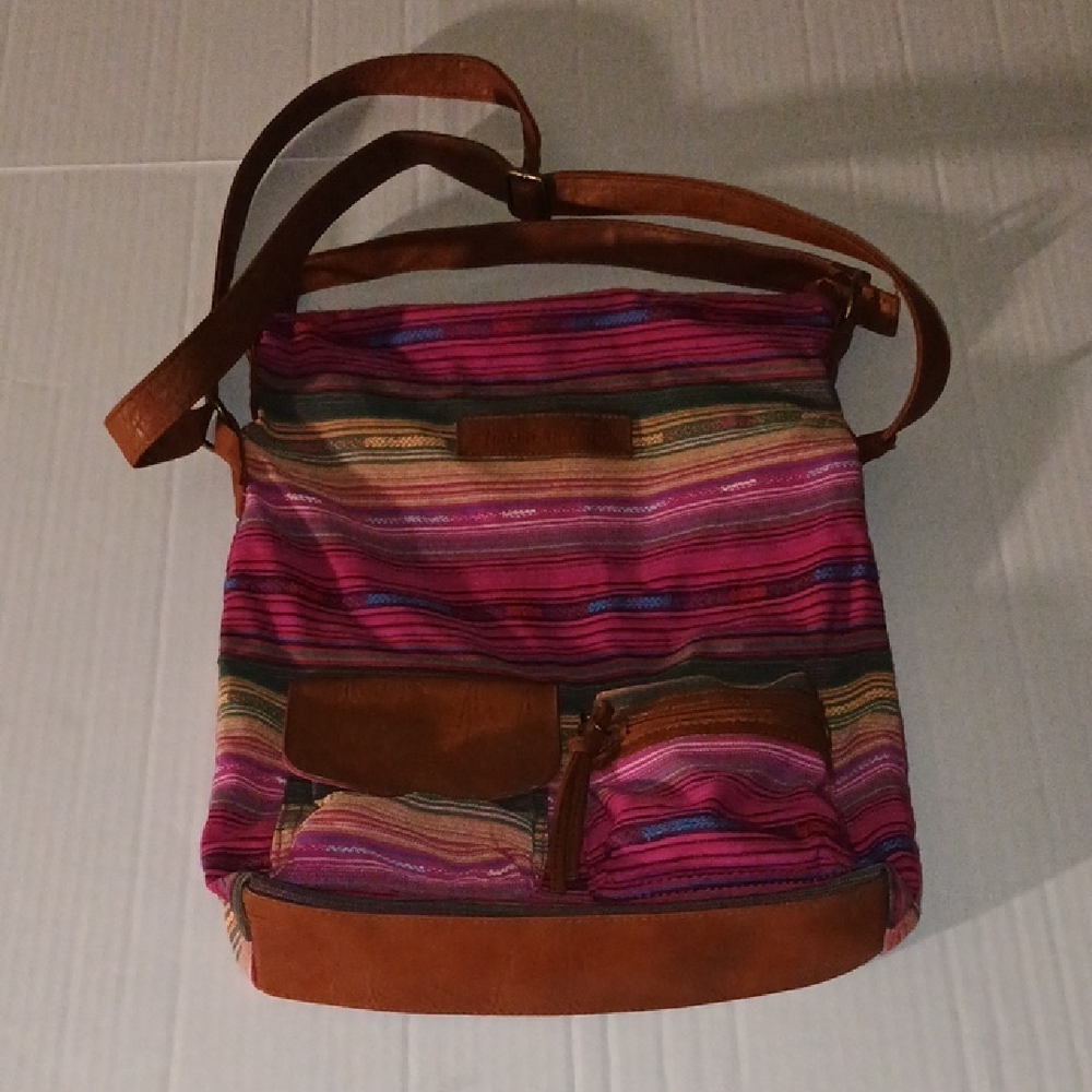 American Eagle Striped Multicolor Shoulder Bag
